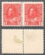 Canada Scott 106v Mint Pair F (P)